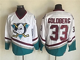 Anaheim Ducks 33 Goldberg White CCM Throwback Jersey,baseball caps,new era cap wholesale,wholesale hats